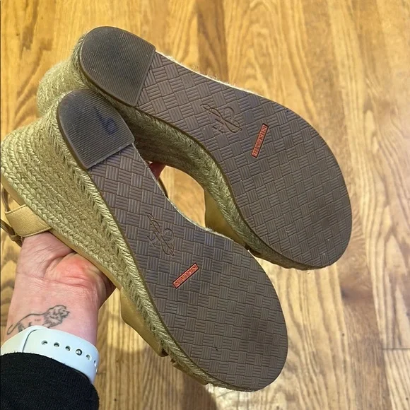 Cole Haan Tan Wedge Sandals - Picture 4 of 5